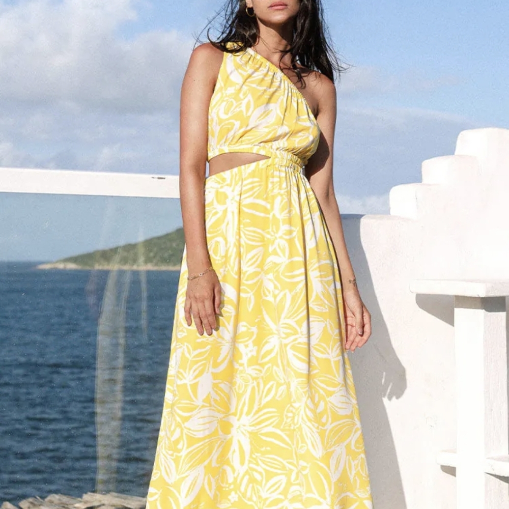 NWT Cupshe One shoulder cut-out dress, size Large